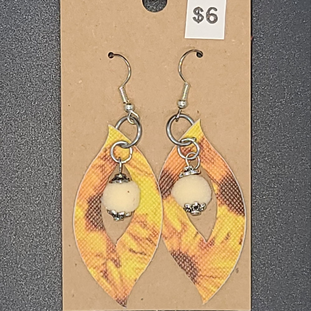 Leather earrings